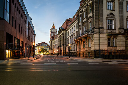 Historische Architektur, Straßenkreuzung