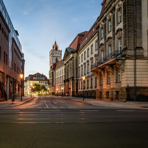 Historische Architektur, Straßenkreuzung